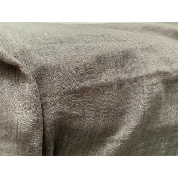 Chic SCARF Grey Sparkle Wrap Soft 100% Polyester 28" x 72" - Picture 7 of 8